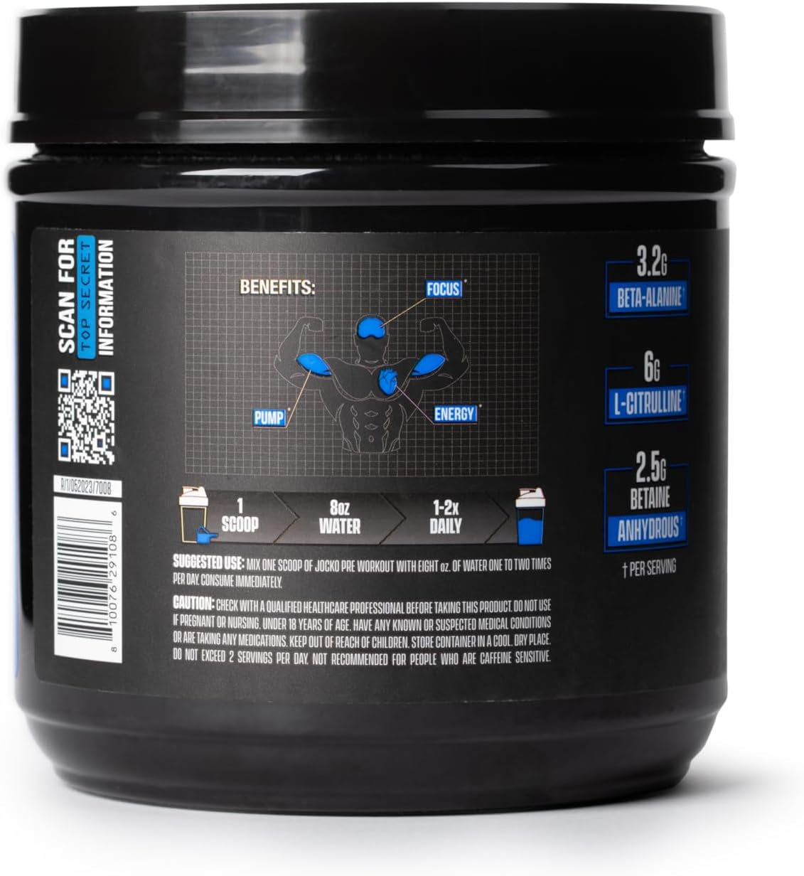 Ultimate Pre Workout Powder - Pre-Workout Energy Powder Drink for Men & Women - High Stim Sugar-Free Nootropic Blend to Support Muscle Pump, Energy, & Recovery 200Mg Caffeine Blue Raspberry