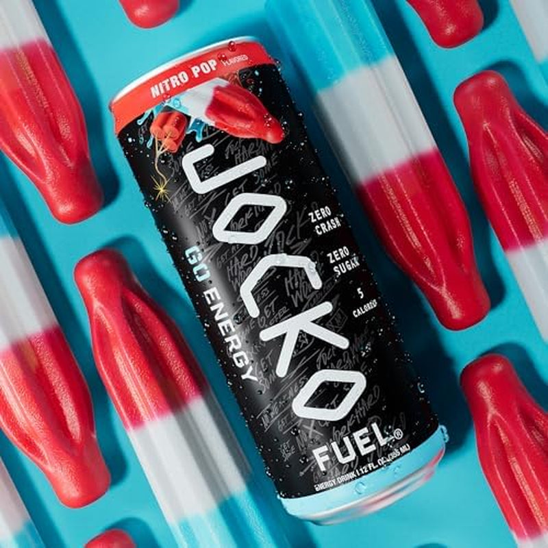 GO Energy Drinks, Nitro Pop - 95Mg Caffeine with Added Adaptogens, Vitamin B12 & B6, & L Theanine for Mood & Focus Support, No Sugar, 12 Pack - Packaging May Vary