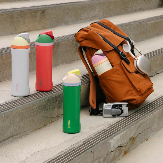 Owala Freesip Insulated Stainless Steel Water Bottle with Straw, Bpa-Free Sports Water Bottle, Great for Travel, 24 Oz, Denim