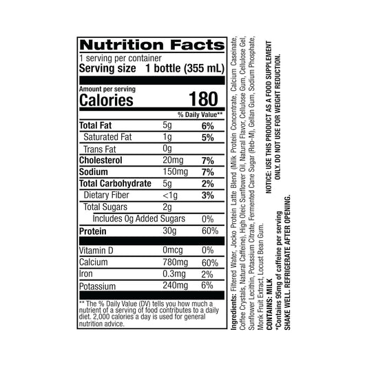 Mölk 30G Grass Fed Protein Shakes - No Added Sugar Protein Drinks KETO Friendly - Ready to Drink 12 FL Oz (Pack of 12) Sweet Cream Coffee