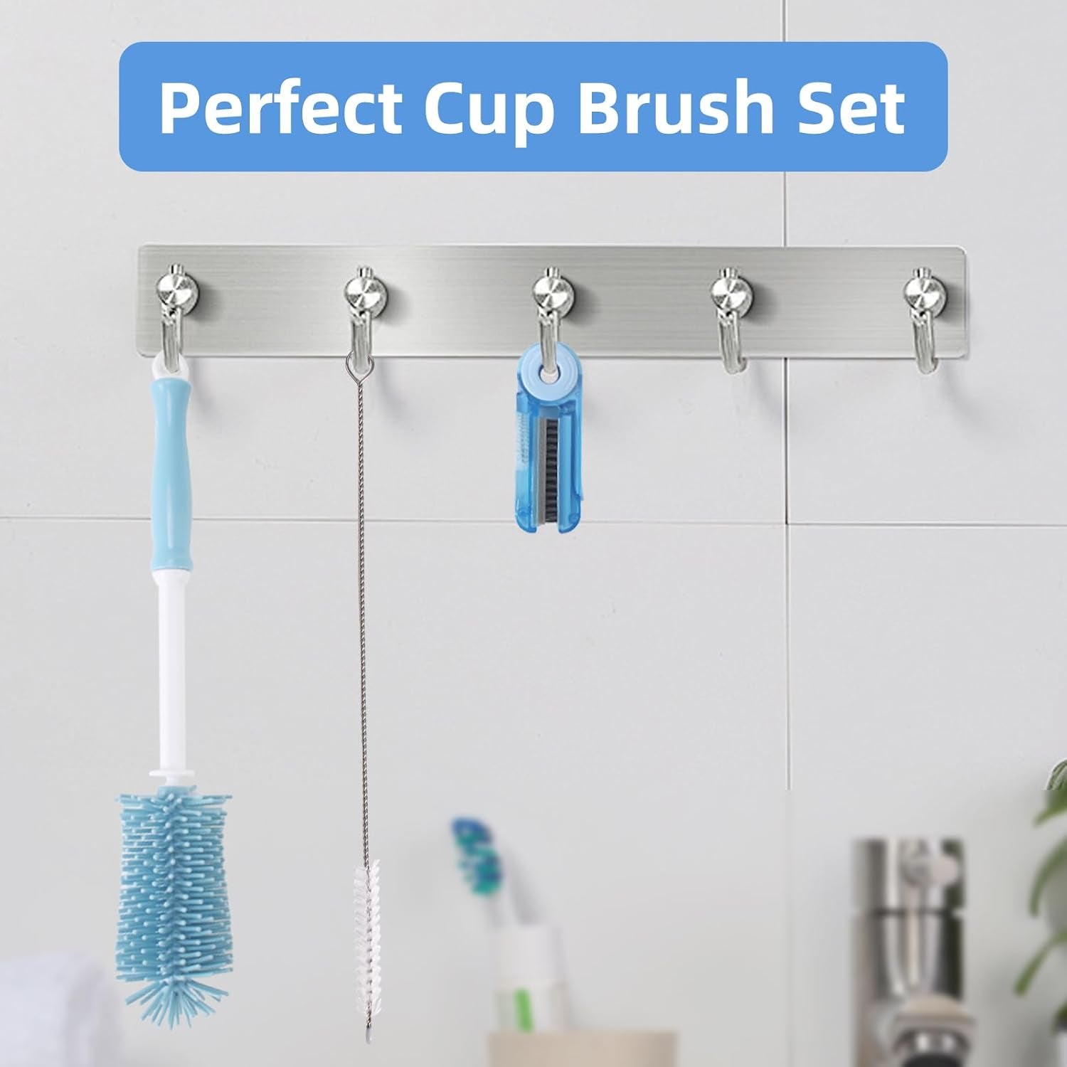 3 Pack Water Bottle Cleaner Kit for Owala 24Oz/32Oz/40Oz,Owala Brush and Straw Cleaner, Straw Cleaner Compatible with Owala Water Bottle,Owala Accessories