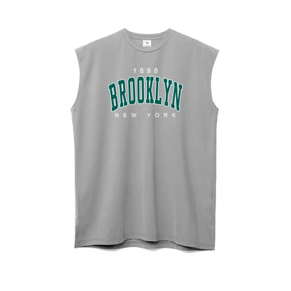 Gym Fitness Running Sport Tank Tops Summer Mesh Breathable T-shirts Mens
