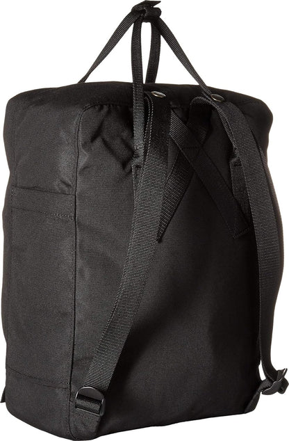 Fjällräven Re-Kanken Backpack - Lightweight Durable Everyday Travel Laptop Bag, Black