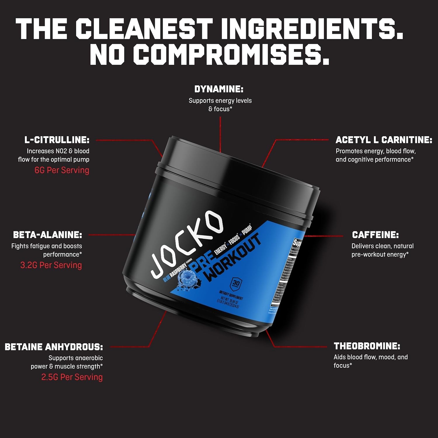 Ultimate Pre Workout Powder - Pre-Workout Energy Powder Drink for Men & Women - High Stim Sugar-Free Nootropic Blend to Support Muscle Pump, Energy, & Recovery 200Mg Caffeine Blue Raspberry