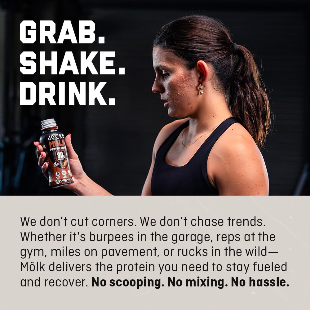 Mölk 30G Grass Fed Protein Shakes - No Added Sugar Protein Drinks KETO Friendly - Ready to Drink 12 FL Oz (Pack of 12) Sweet Cream Coffee